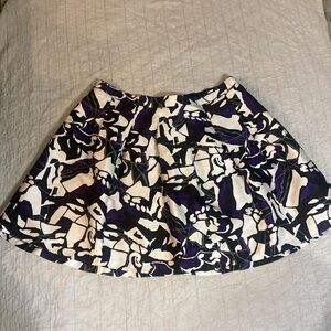 Lane Bryant pleated Skirt size 24 colors, black, white, gray, and purple